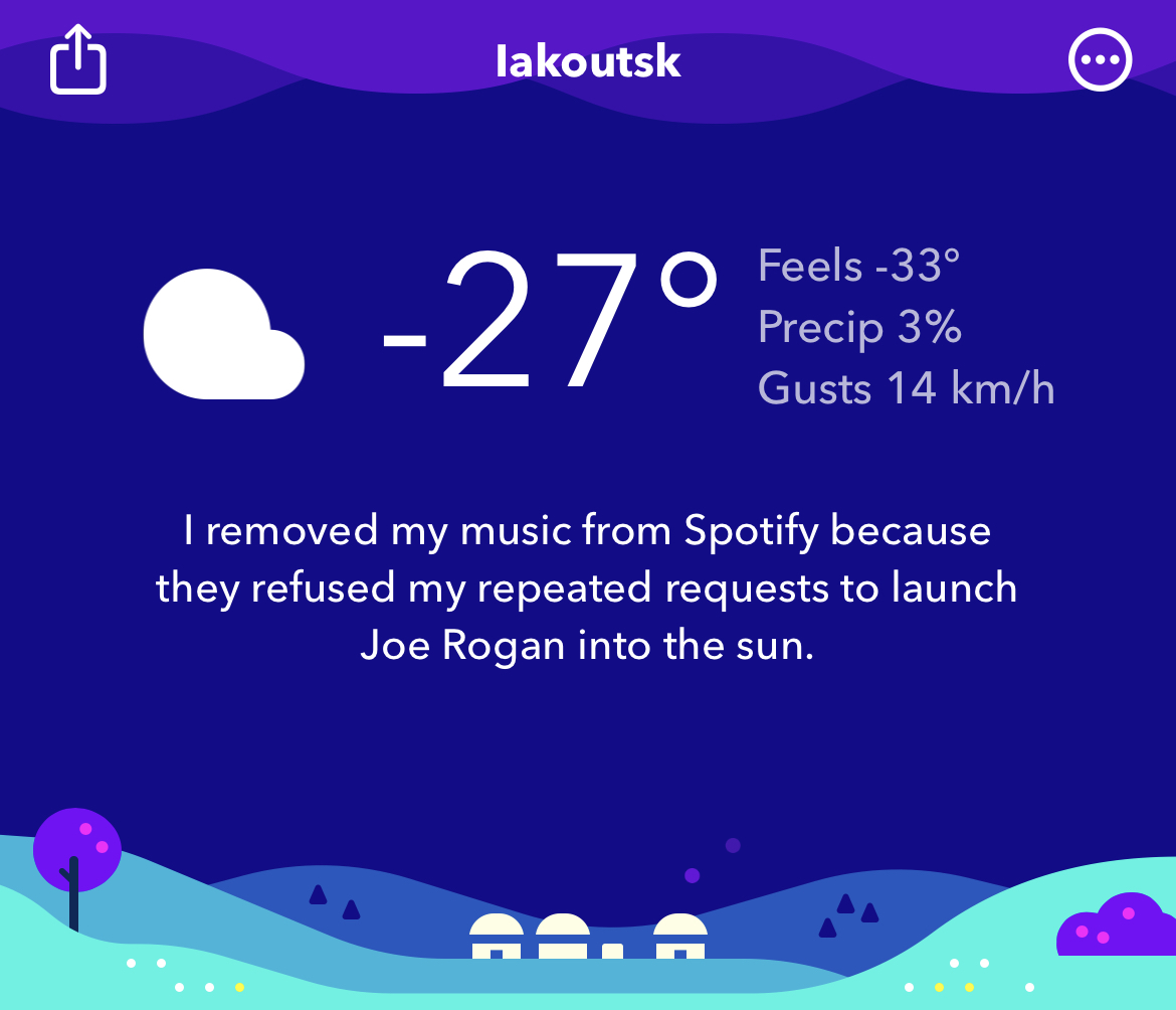 Grosse mise à jour pour Carrot Weather : nouvelles cartes météos, zoom intelligent, GIF, lieux secrets 