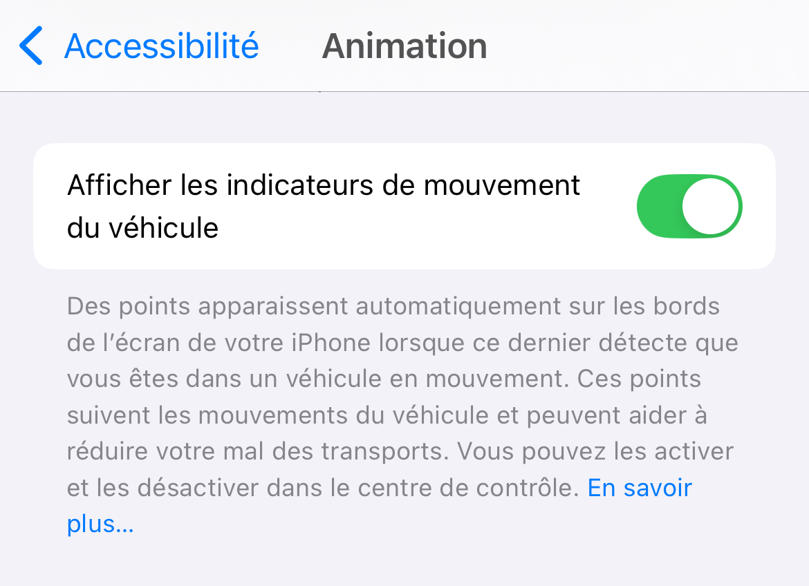 iOS 18 : l'iPhone peut vous guérir du mal des transports