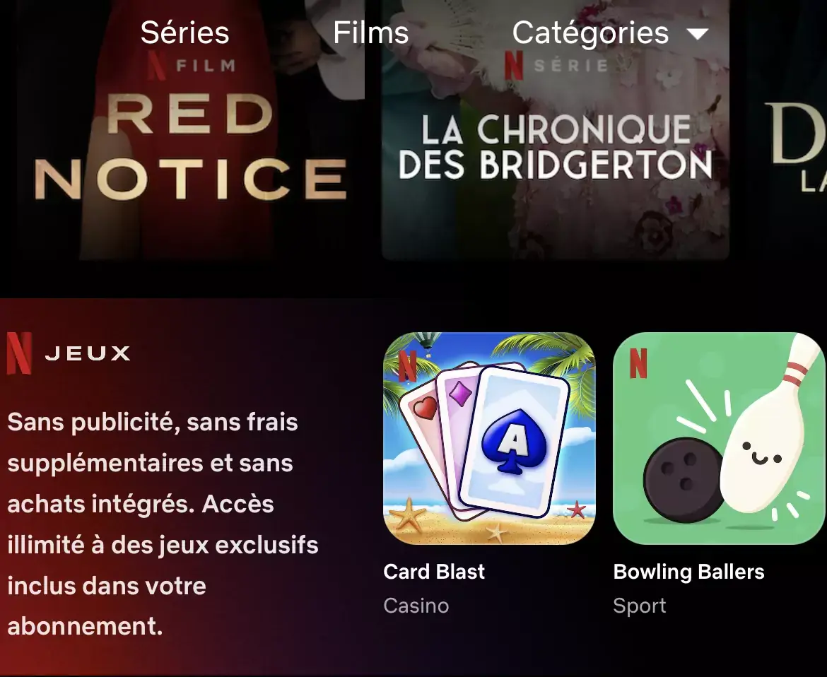 Netflix affiche enfin ses jeux directement dans l'app iOS