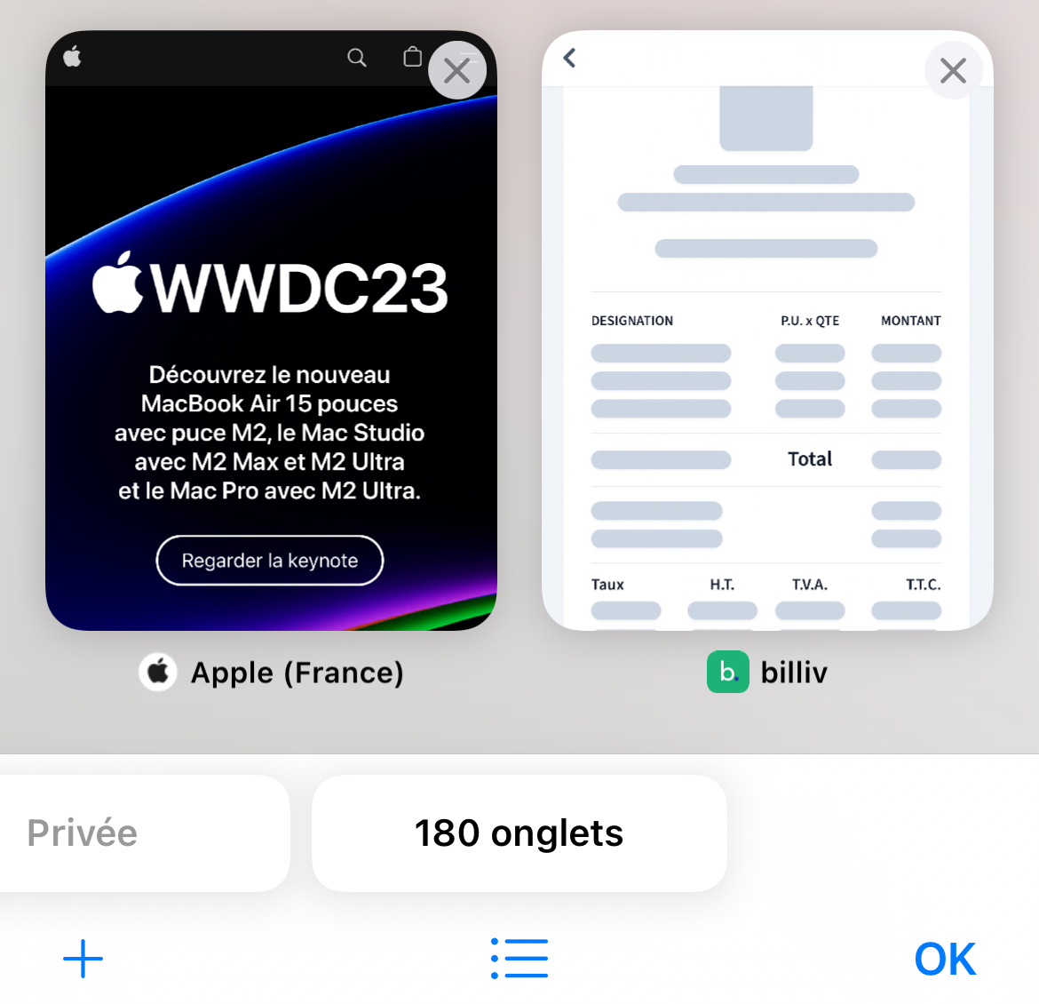 Safari confidentialité iOS 17