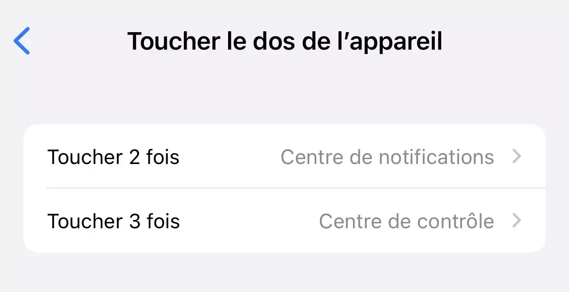 iOS 15.2 : comment bien paramétrer la fonction "Toucher le dos de l'iPhone" 