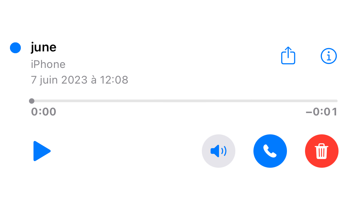 messagerie vocale iOS 17