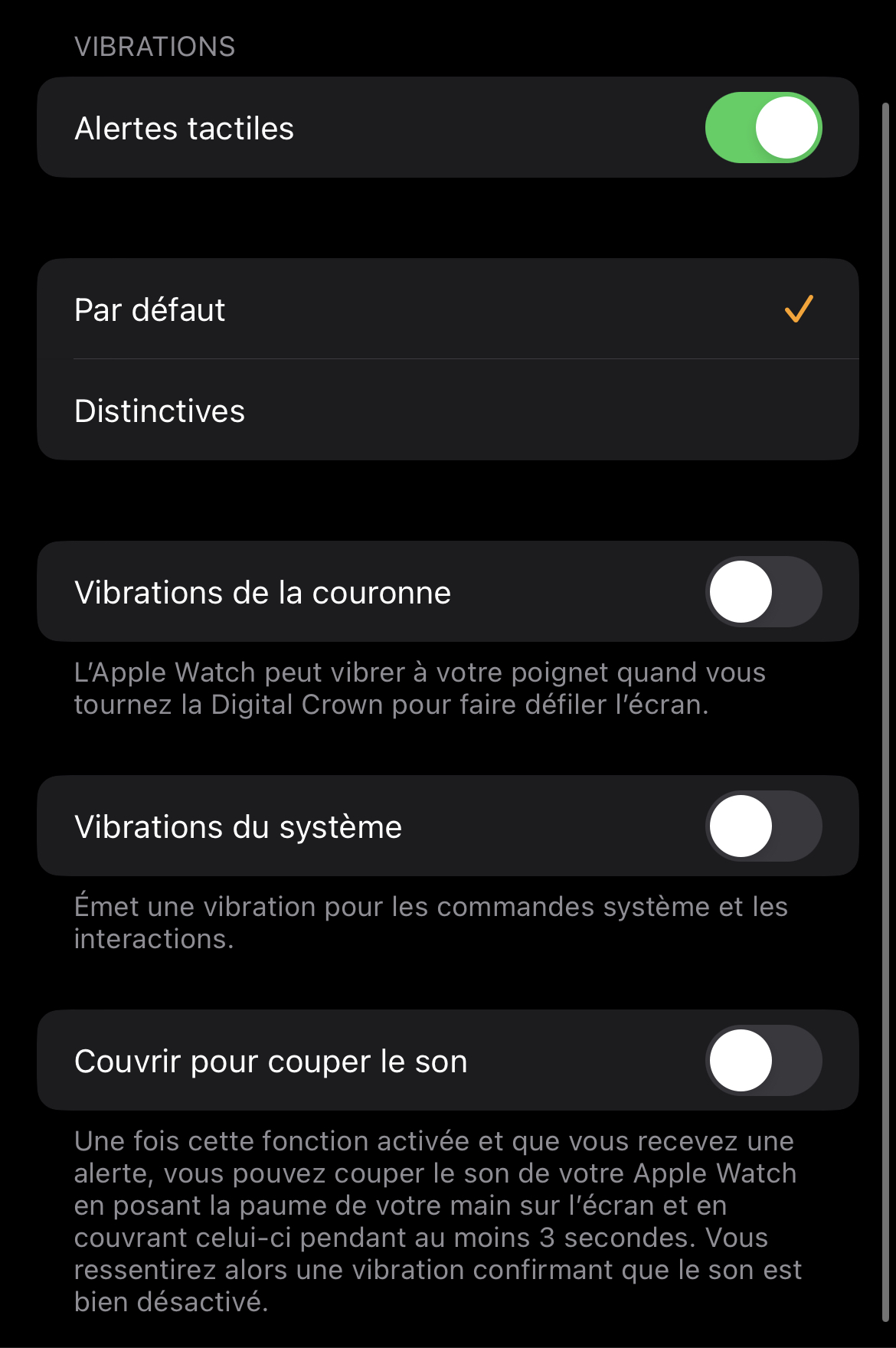 Apple Watch : comment augmenter l'intensité des alertes tactiles