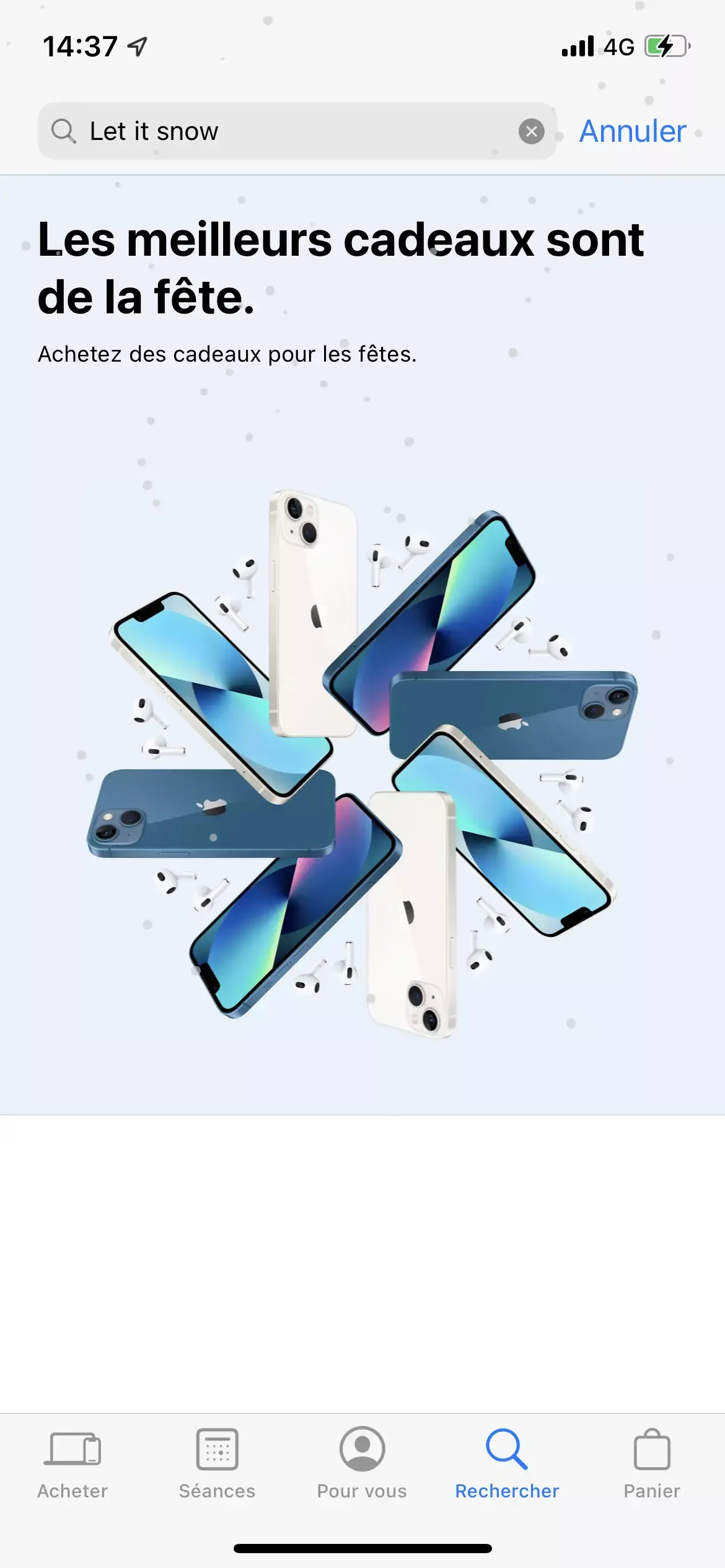 Easter Egg de Noël : Apple fait tomber la neige sur l'Apple Store (ho ho ho !)