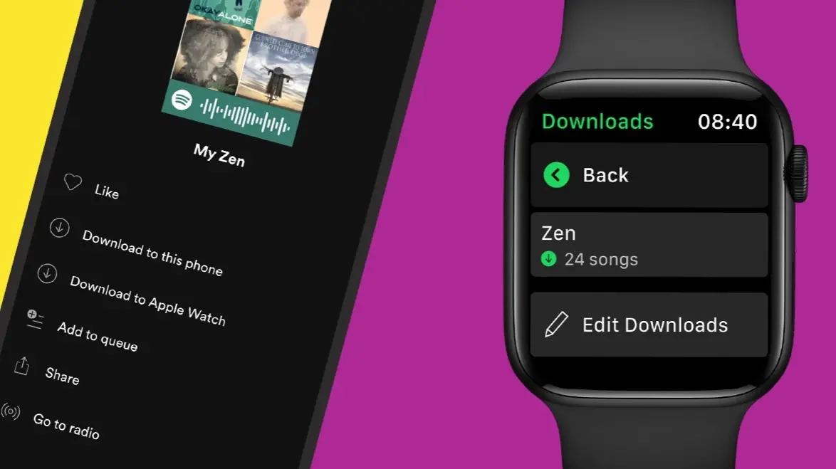 Spotify annonce les téléchargements et la lecture hors ligne sur les Apple Watch