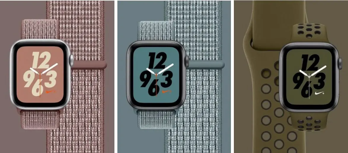 Trois nouvelles couleurs disponibles en fin de semaine pour l'Apple Watch 4 Nike +