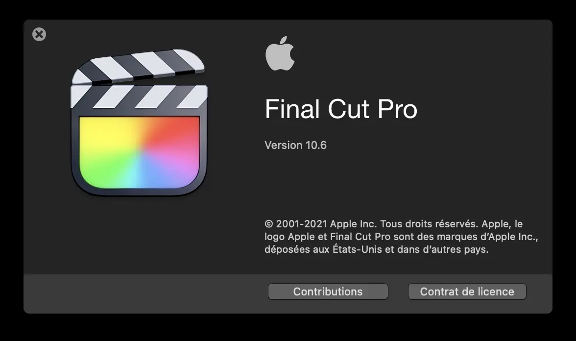 Final Cut Pro 10.6 et ses crash à répétition (+ solution)