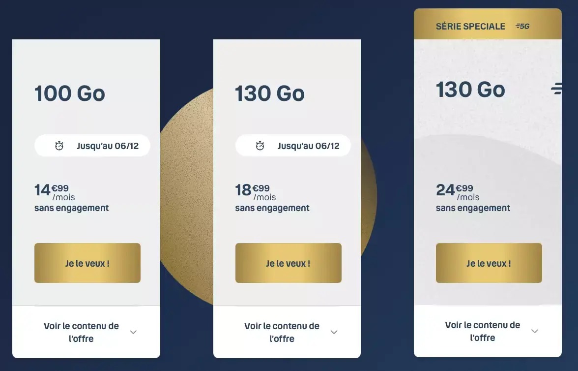 Opérateur : des offres sans engagement de 60 à 150 Go dès 9,99€ (en 4G ou en 5G)