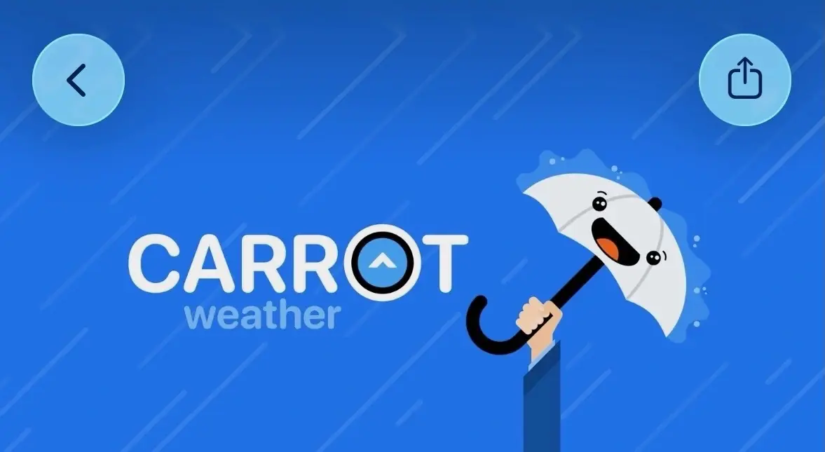 CARROT Weather, l'app de m&eacute;t&eacute;o la plus d&eacute;cal&eacute;e, s'offre une nouvelle interface dynamique
