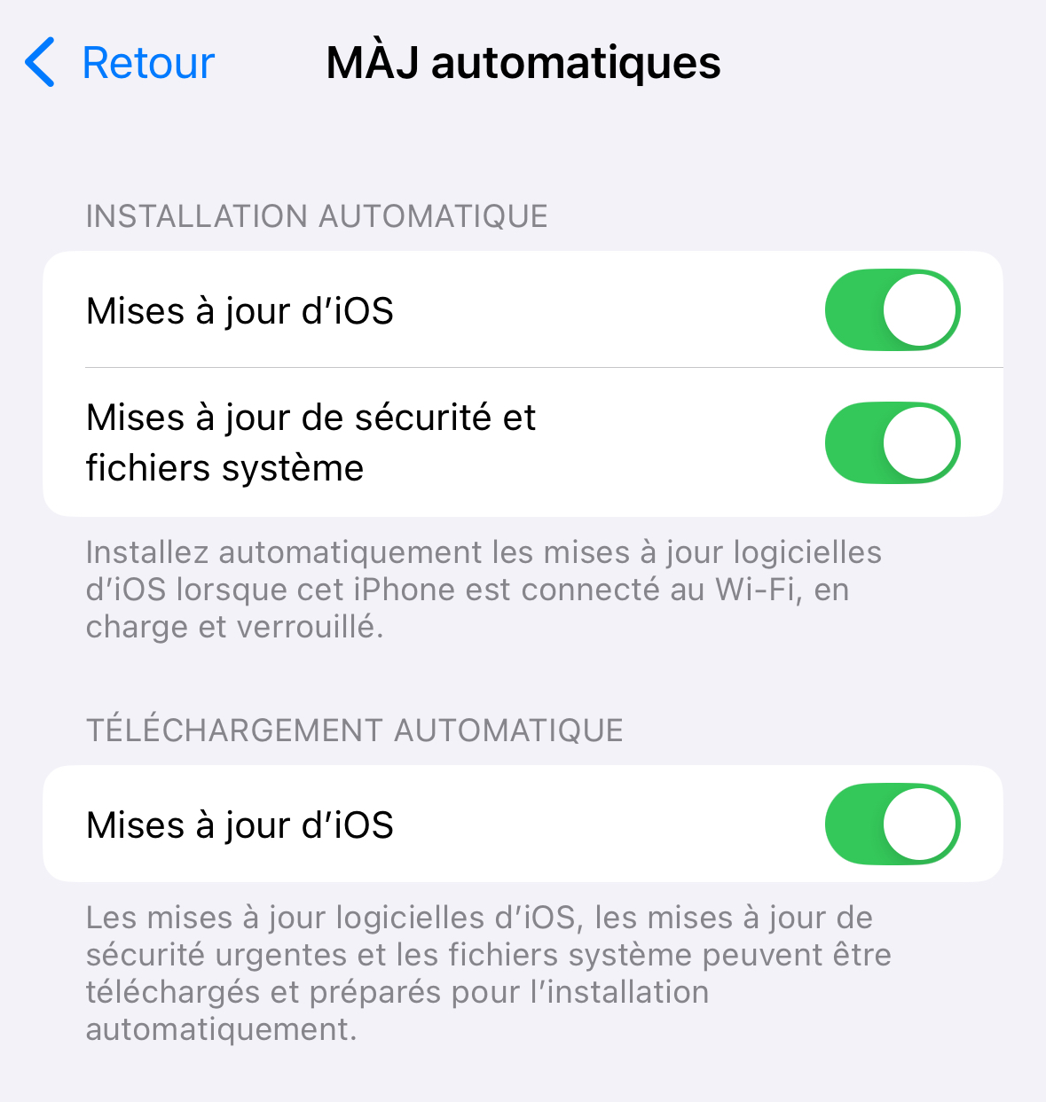 Des mises à jour de sécurité pour iOS 17.7, iPadOS 17.7 et macOS 14.7