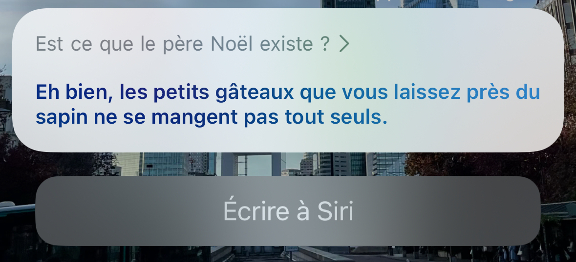 Dis Google, est-ce que le Père Noel existe ?