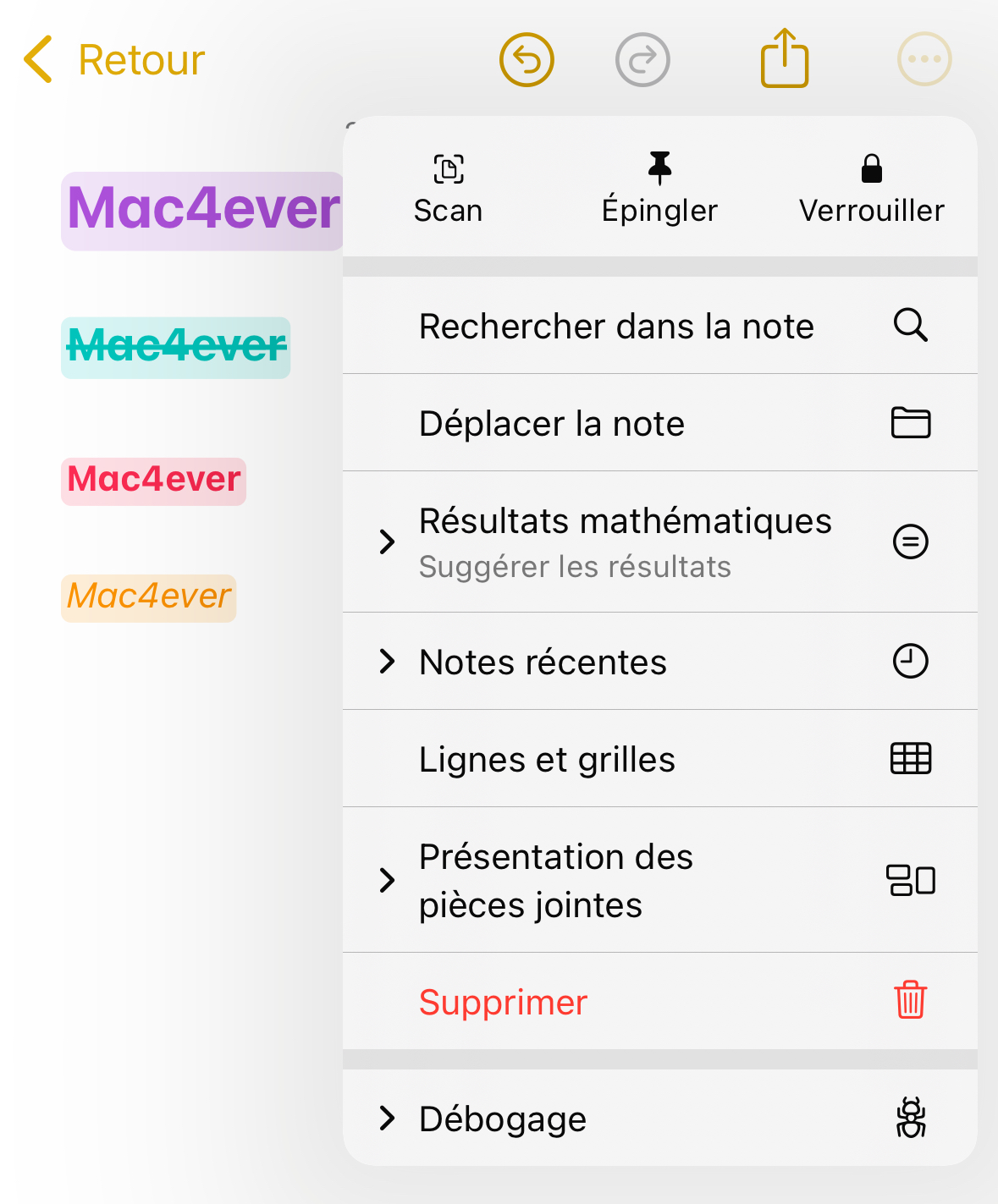 Toutes les nouveautés de l'app Notes sur l'iPhone et l'iPad