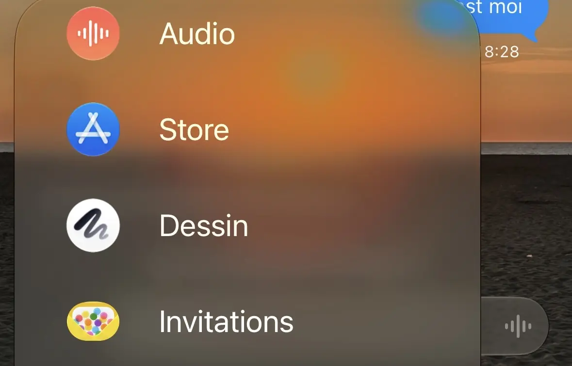 Dans le sous-menuet appuyant sur le bouton +