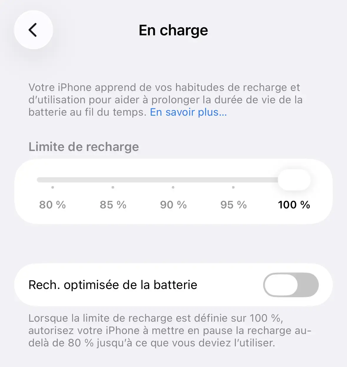 macOS 26.4 &eacute;tend la limite de charge de la batterie aux Mac