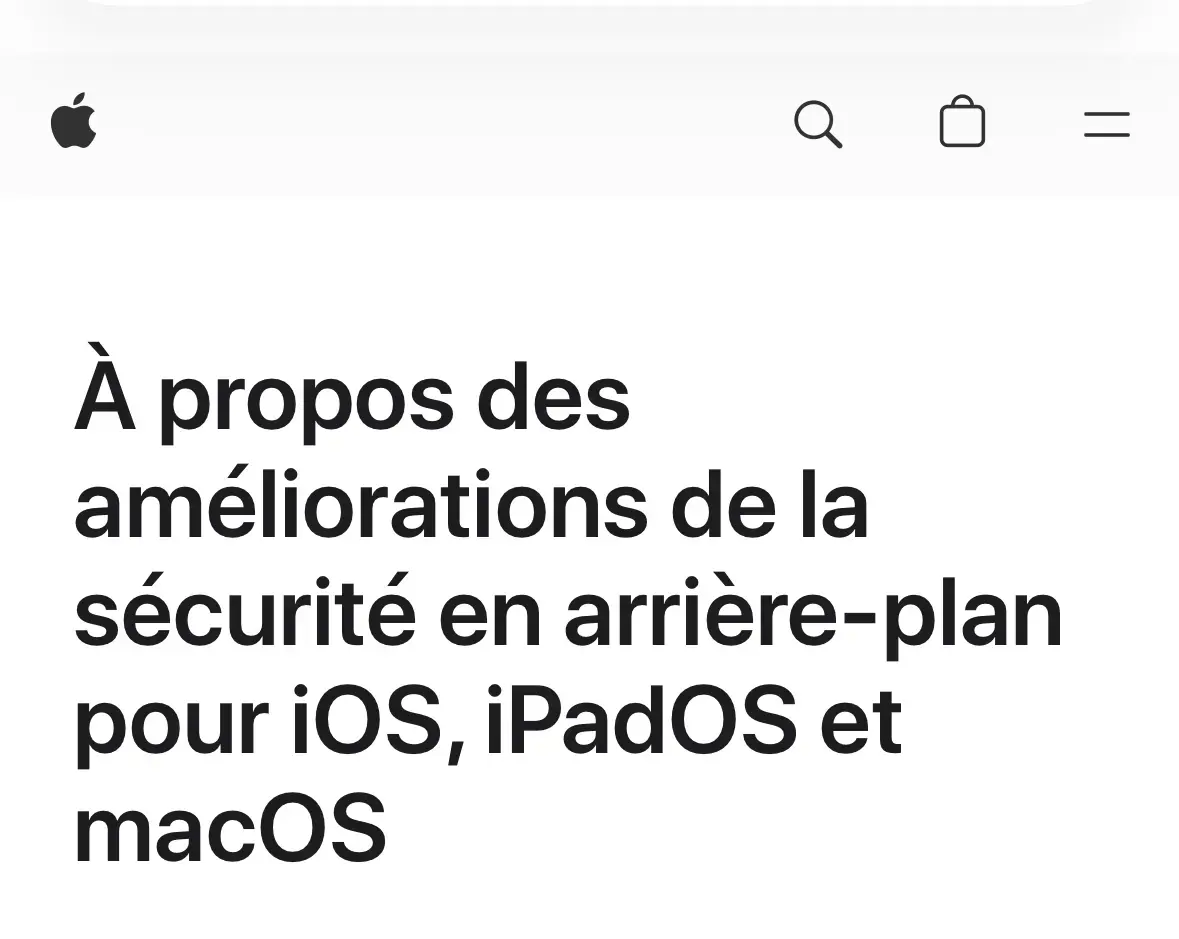En quoi consistent les nouvelles mises &agrave; jour de s&eacute;curit&eacute; en arri&egrave;re-plan sur l'iPhone&nbsp;?