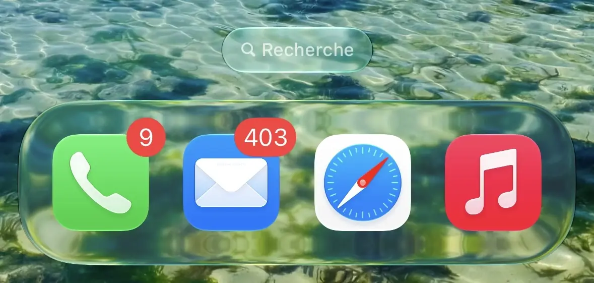 Ic&ocirc;ne Apple Music sous iOS 27.2 b&ecirc;ta 3