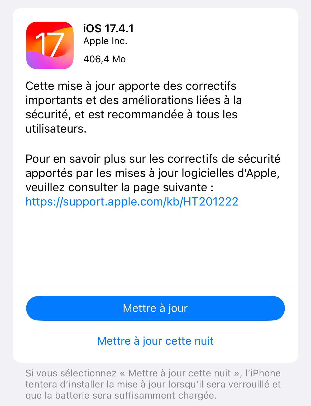 iOS 17.4.1 et iPadOS 17.4.1 sont disponibles