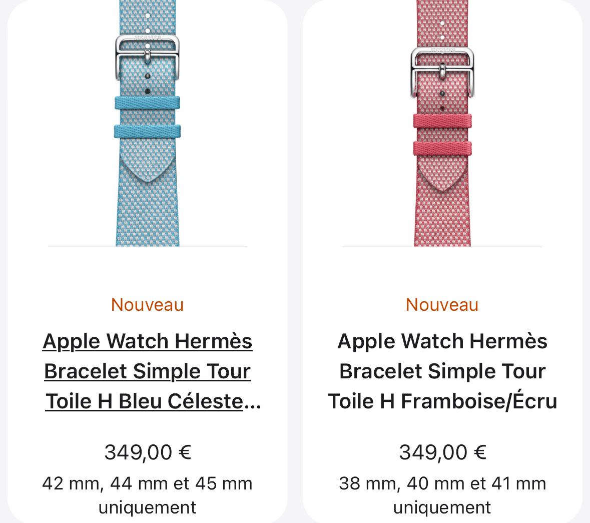 De nouveaux coloris pour les bracelets de l’Apple Watch et les coques de l’iPhone  !