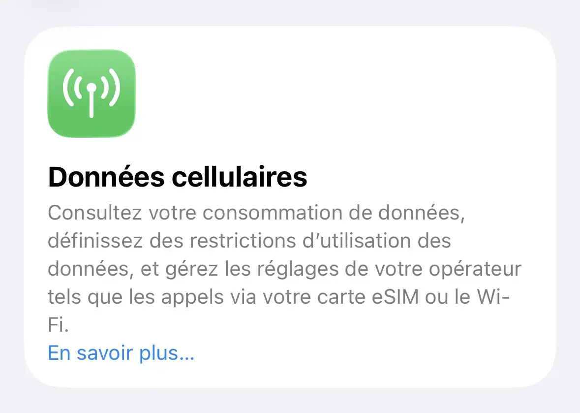 iOS 26.3 ajoute une option pour limiter... la localisation par les op&eacute;rateurs