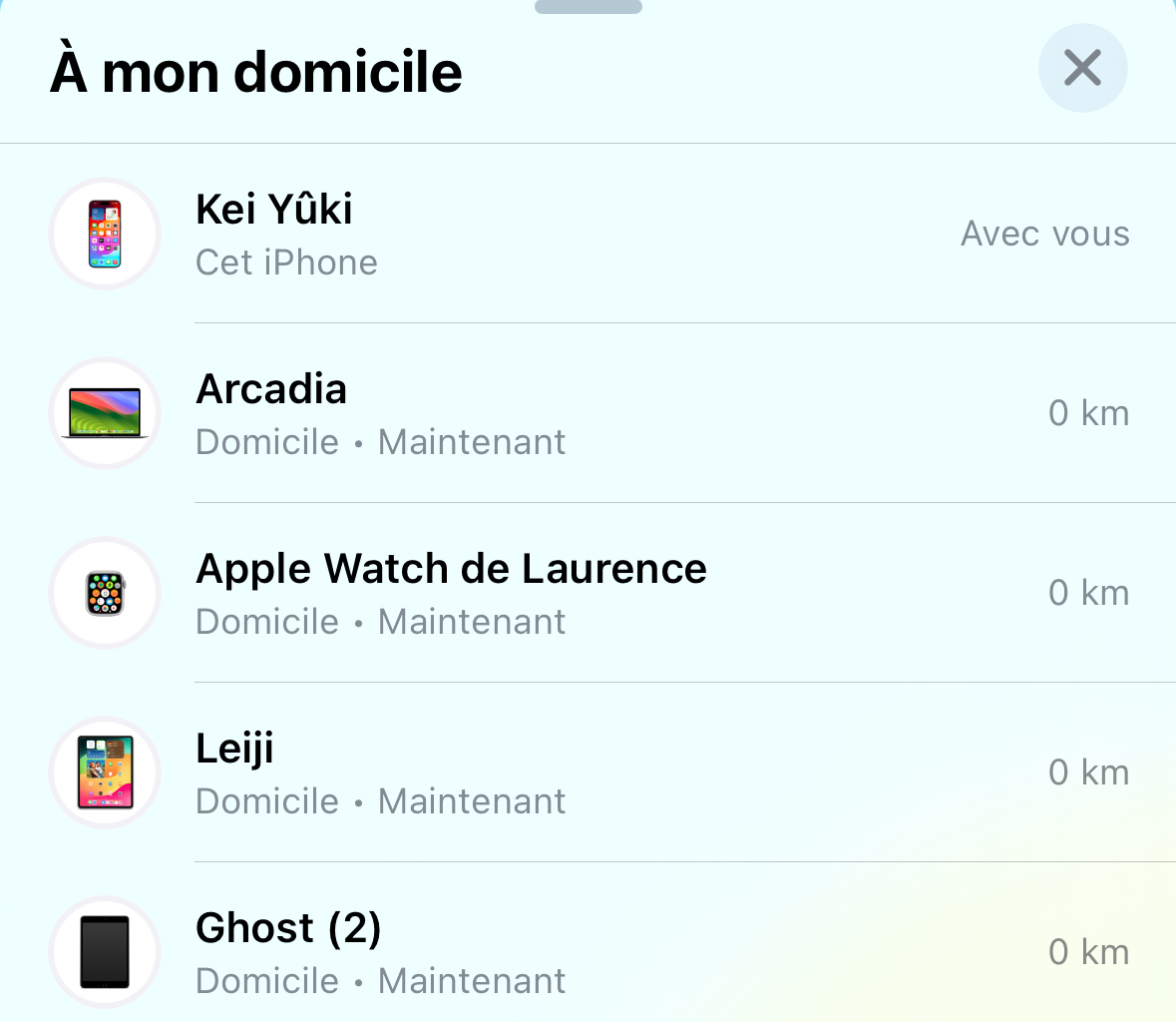 Combien d'objets peut-on suivre dans Localiser sur l'iPhone ?