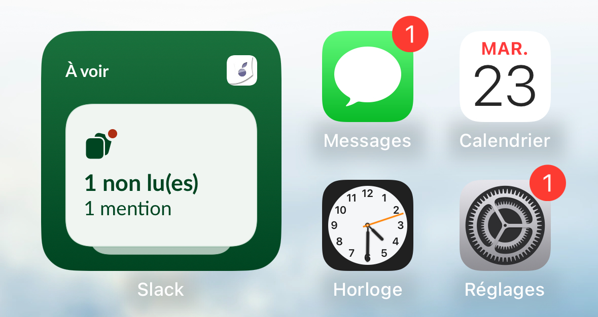 Slack fait le plein de widgets sur l'iPhone !