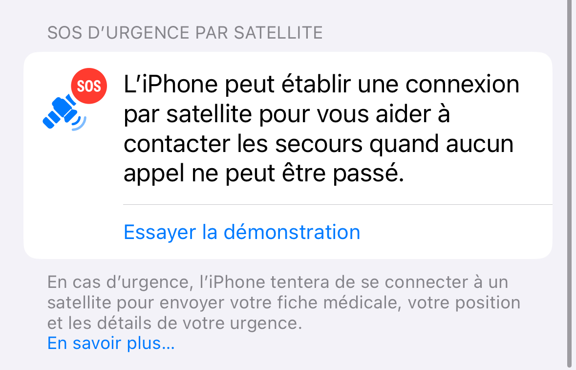 iOS 18 : comment envoyer des messages par satellite