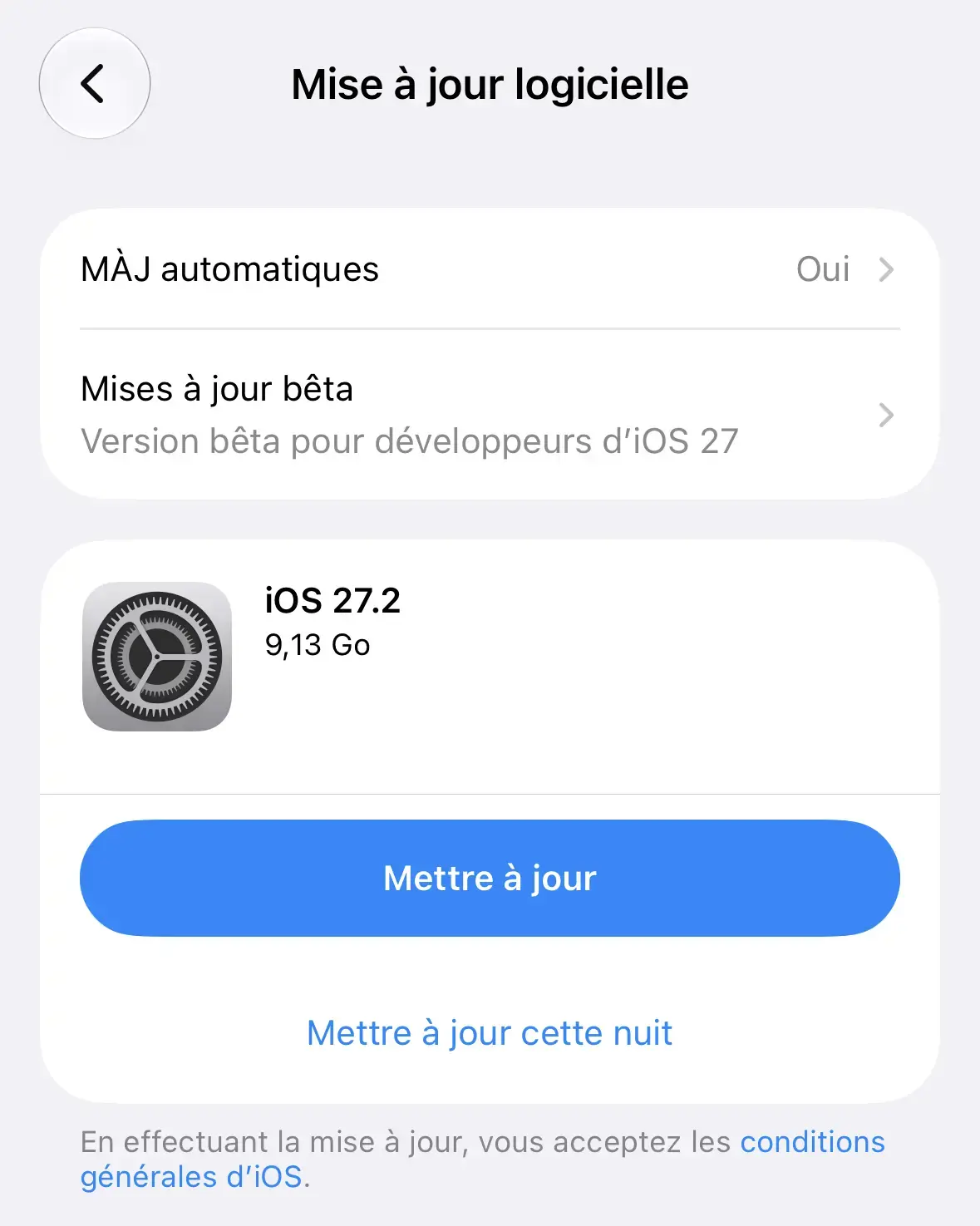 Surprise&nbsp;: Apple lance d&eacute;j&agrave; les premi&egrave;res b&ecirc;tas d&rsquo;iOS 27.2, macOS 27.2 et watchOS 27.2
