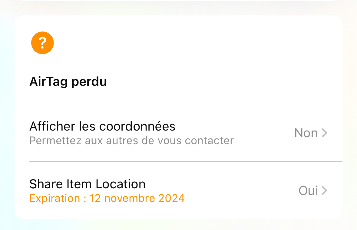 iOS 18.2 : une nouvelle option des AirTags qui va déplaire aux voleurs