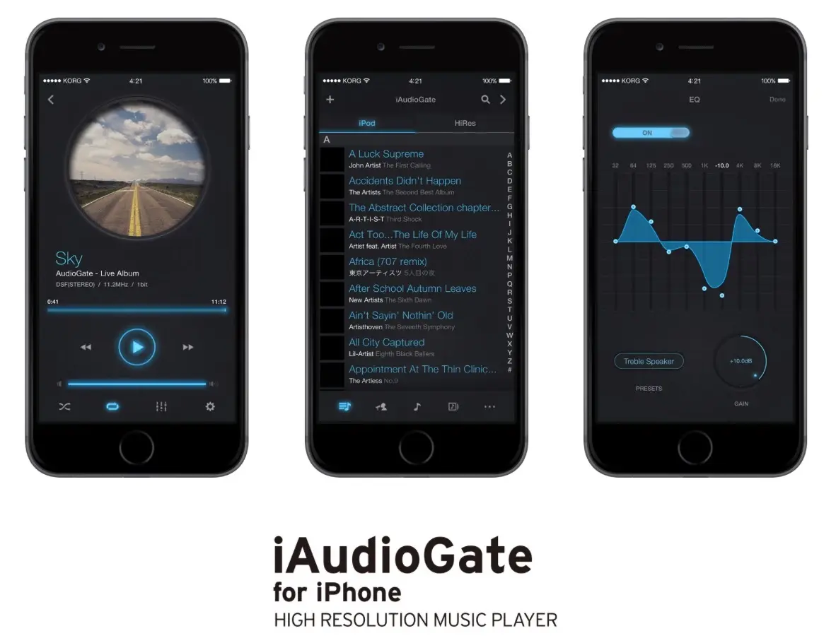 Amateurs de musique haute définition, KORG sort iAudioGate pour iPhone !