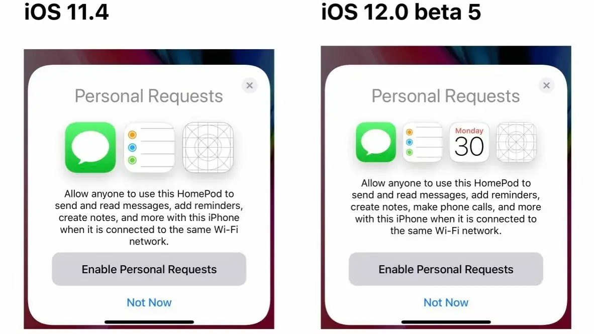 iOS 12 beta 5 prépare l'arrivée d'iPhone double-SIM et des appels sur le HomePod