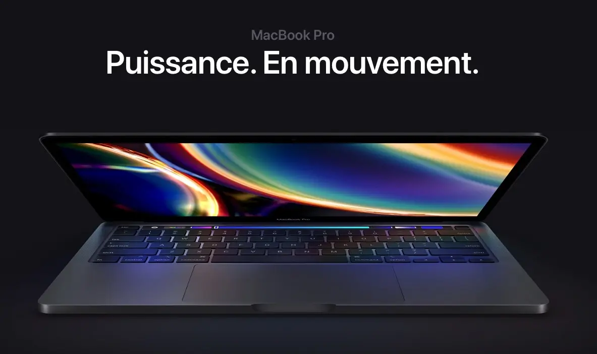 MacBook Pro 13" 2020 : CPU Intel Gen10 (en option), et Magic Keyboard pour tous