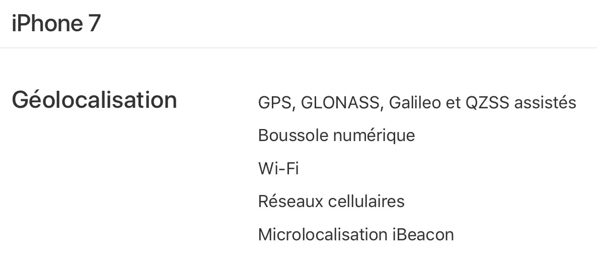 L'iPhone 7 compatible Galileo ?