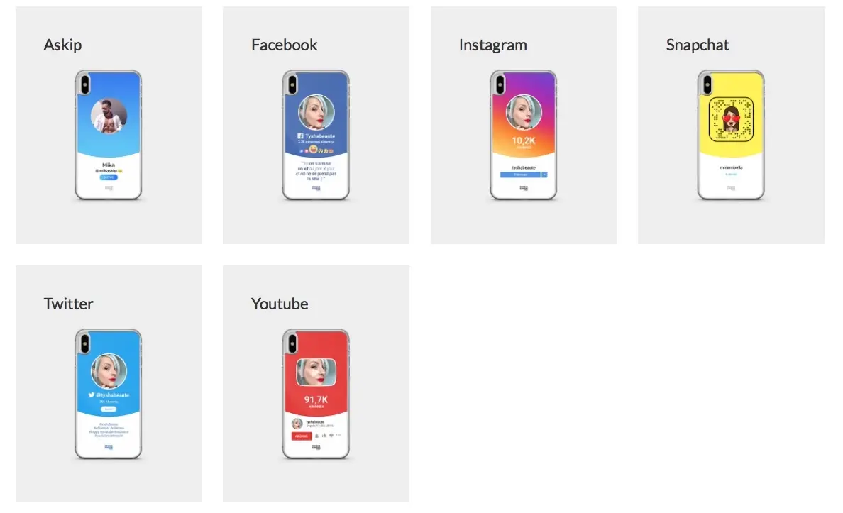 Coque Coque : les réseaux sociaux jusque sur les coques d'iPhone
