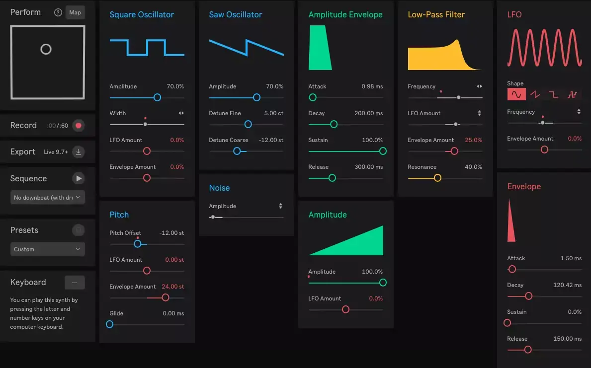 Ableton améliore son site permettant de mieux comprendre les synthétiseurs