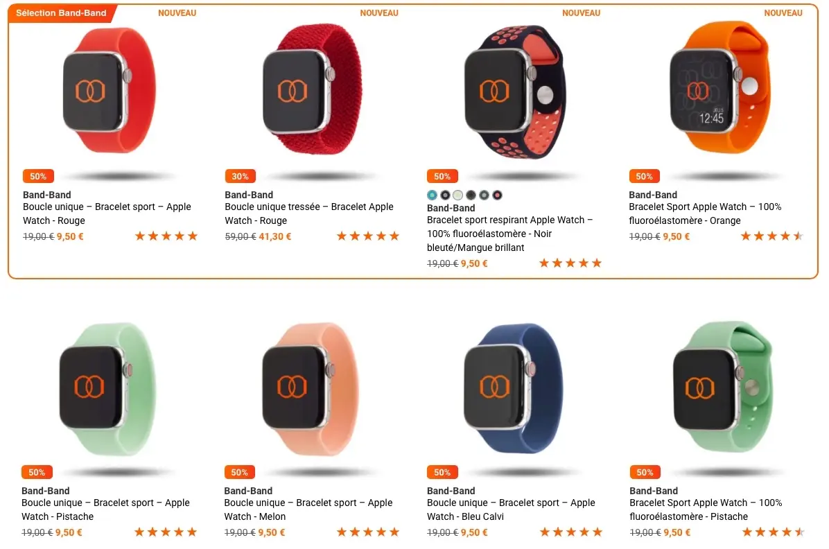 Soldes : jusqu'à -70% sur les bracelets Band-Band pour Apple Watch