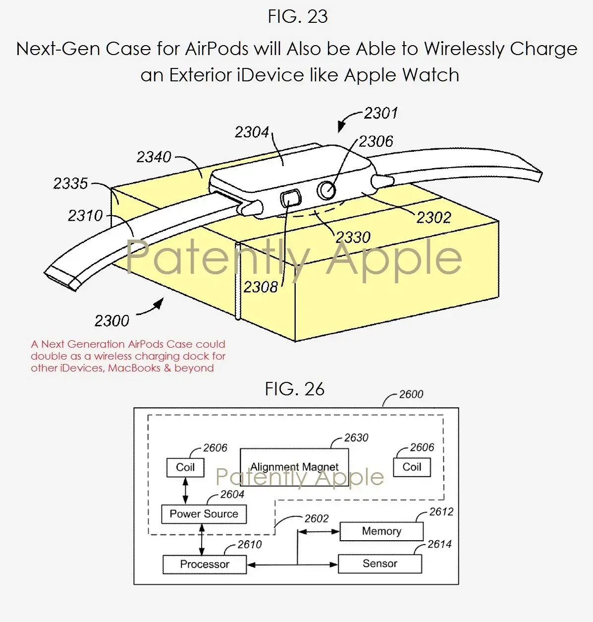 Le brevet du jour : le boîtier des AirPods chargera aussi l'Apple Watch (et l'iPhone)