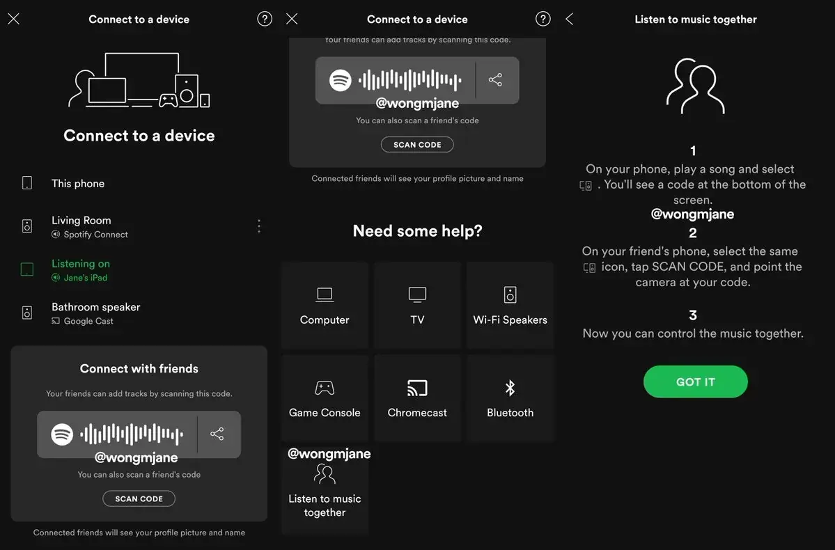 Spotify permet à plusieurs utilisateurs premium de contrôler une session d'écoute