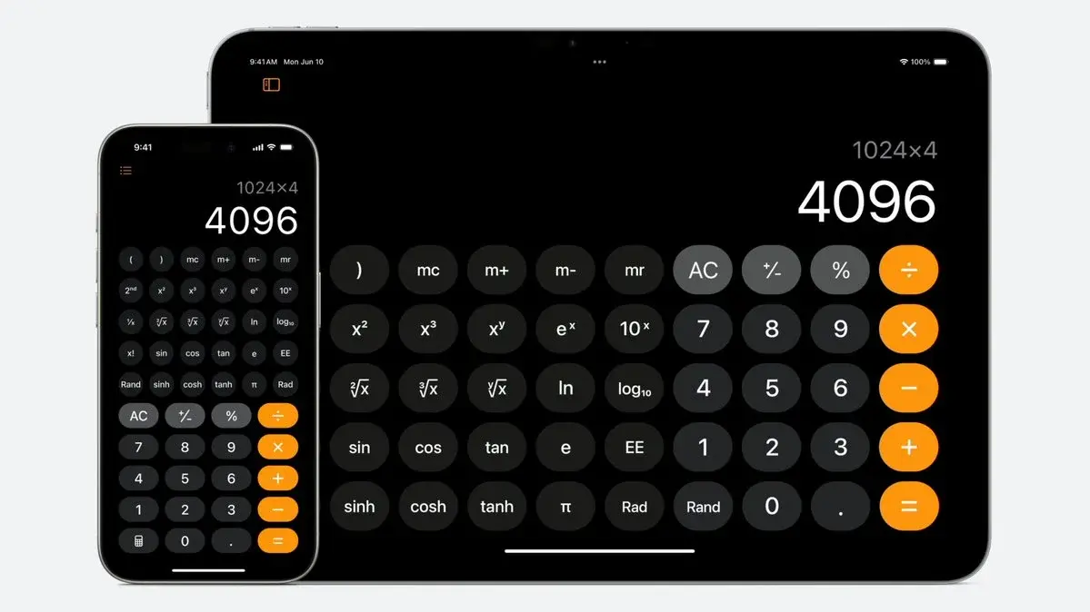 iPadOS18 Calculette