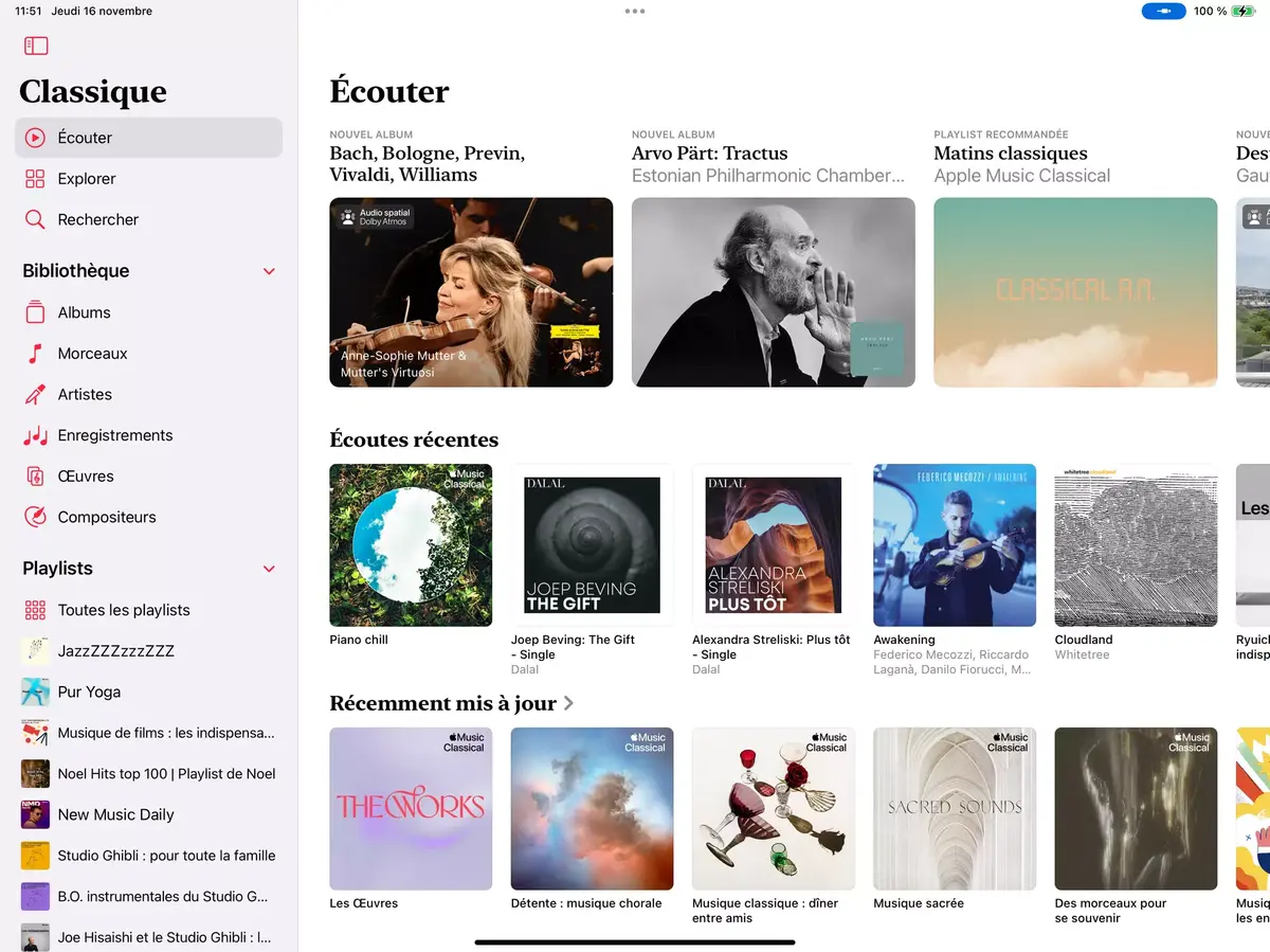 L'app Apple Music Classical arrive (enfin) sur l'iPad