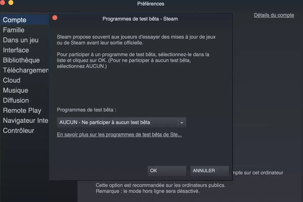 Steam permet d'afficher des notes pour chaque jeu