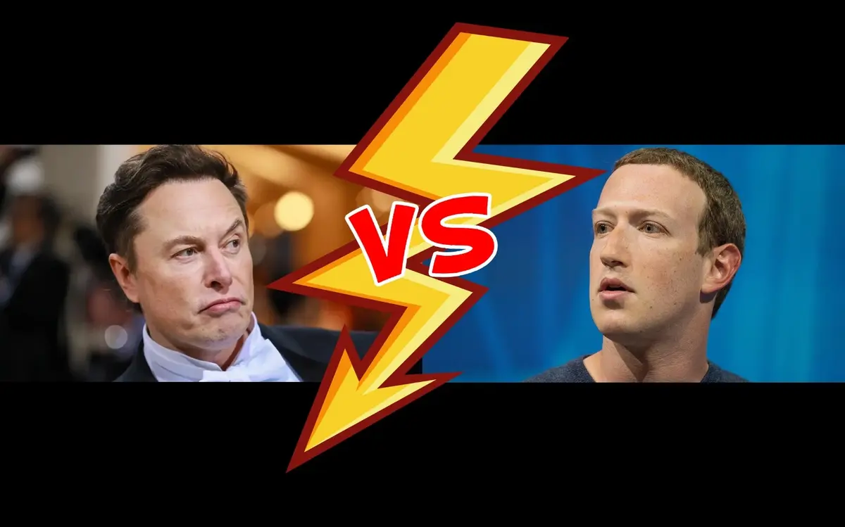 Elon Musk Mark Zuckerberg Twitter X Meta