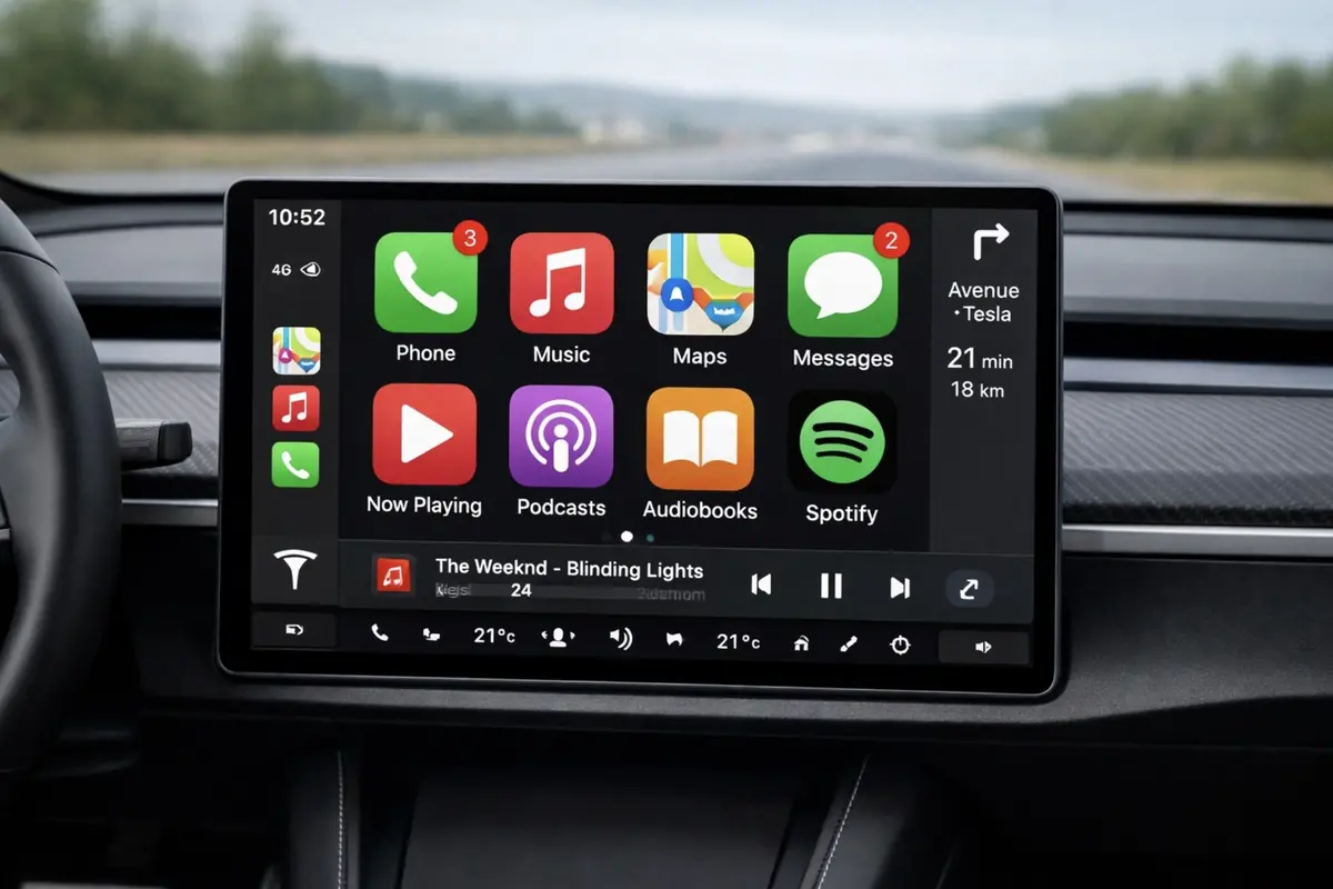 Grok et CarPlay arrivent enfin chez Tesla&nbsp;!