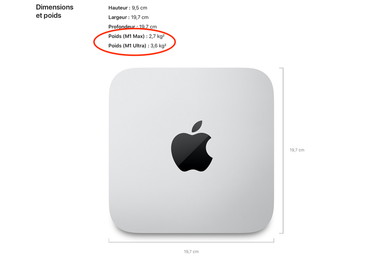 Apple explique l'embonpoint du Mac Studio M1 Ultra face au M1 Max