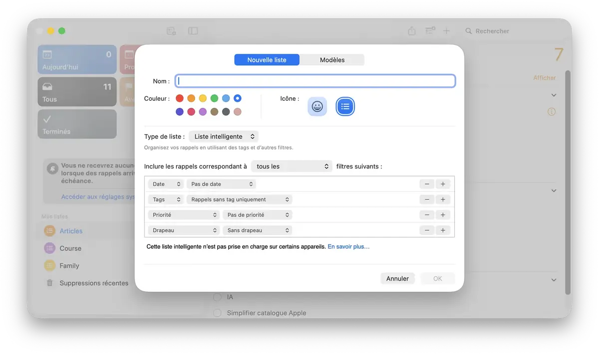 Les fonctions cachées de l'application Rappels pour iPhone
