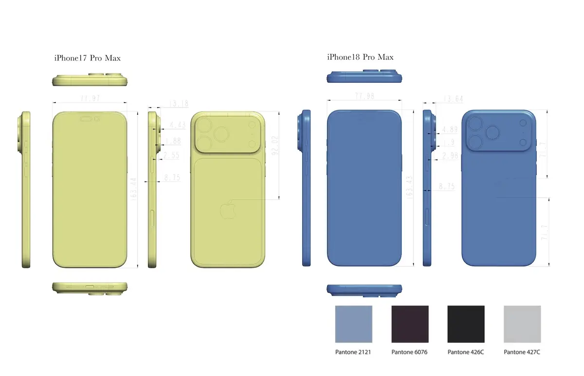 iPhone 18 Pro et Fold&nbsp;: des mockups d'un fabricant chinois en disent beaucoup