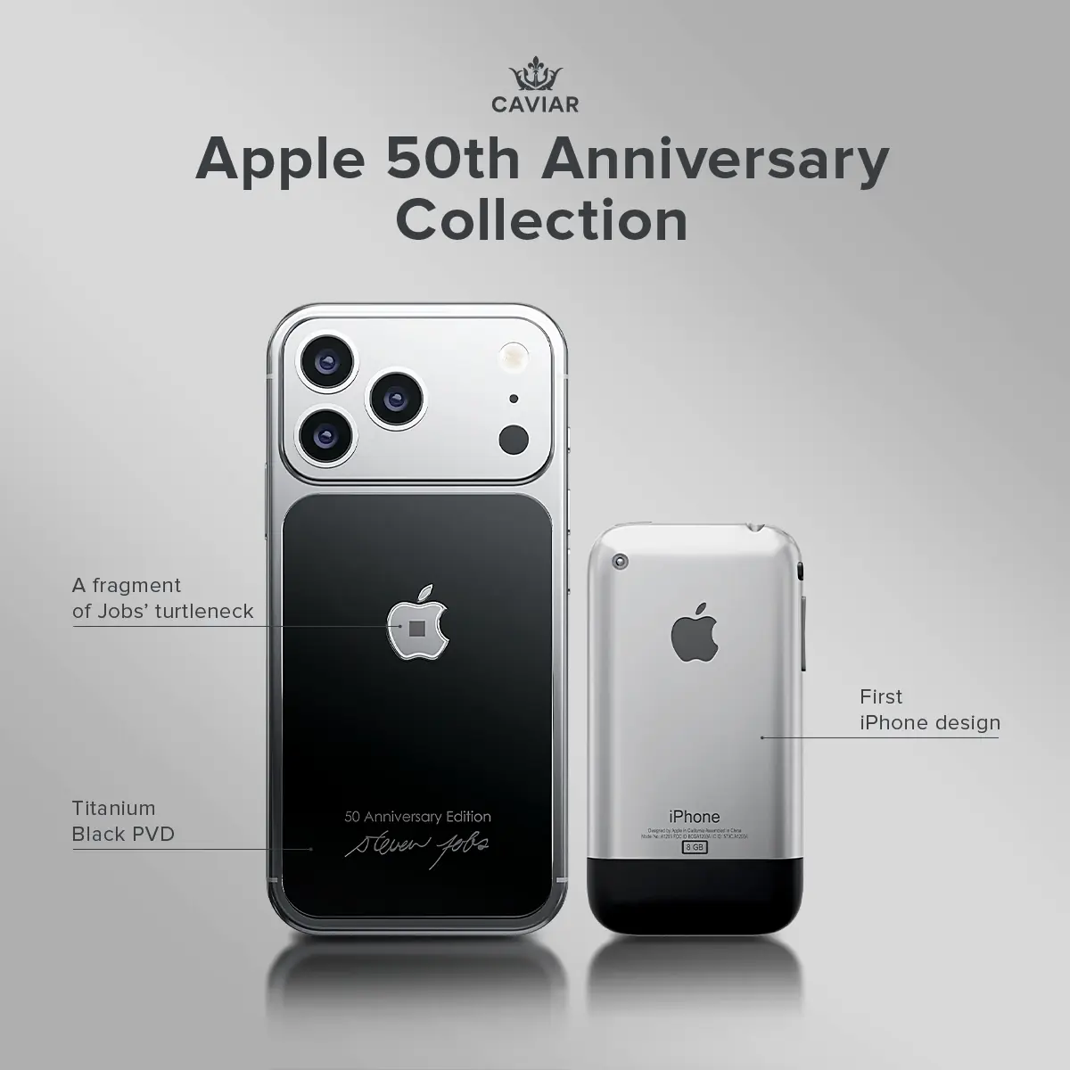 Cet iPhone 17 Pro &eacute;dition sp&eacute;ciale inclut un morceau du col roul&eacute; de... Steve Jobs