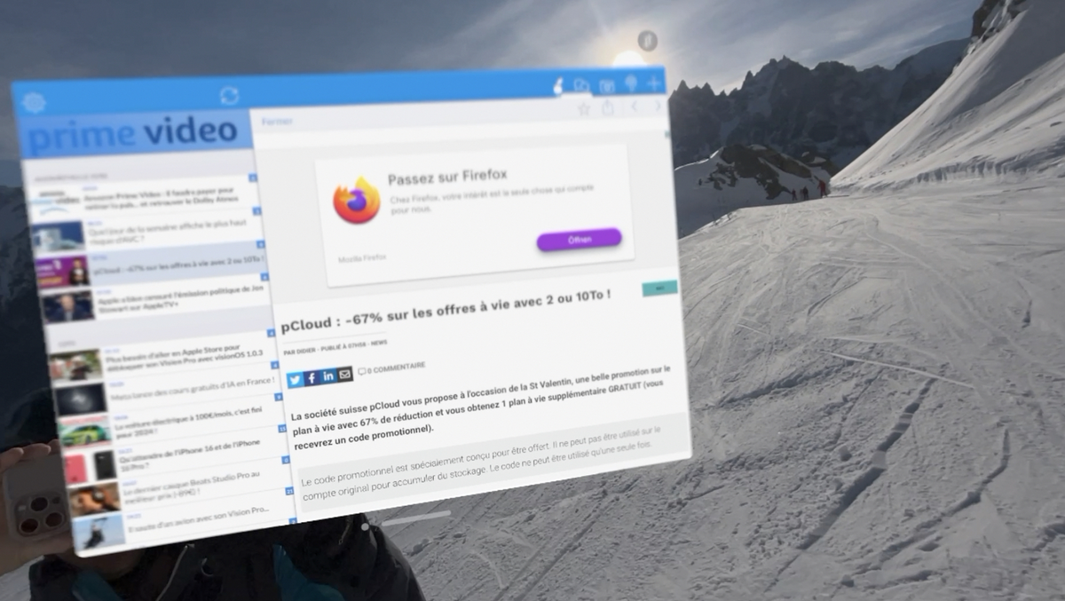 On a testé l'Apple Vision Pro au ski ! Un vrai potentiel, mal exploité