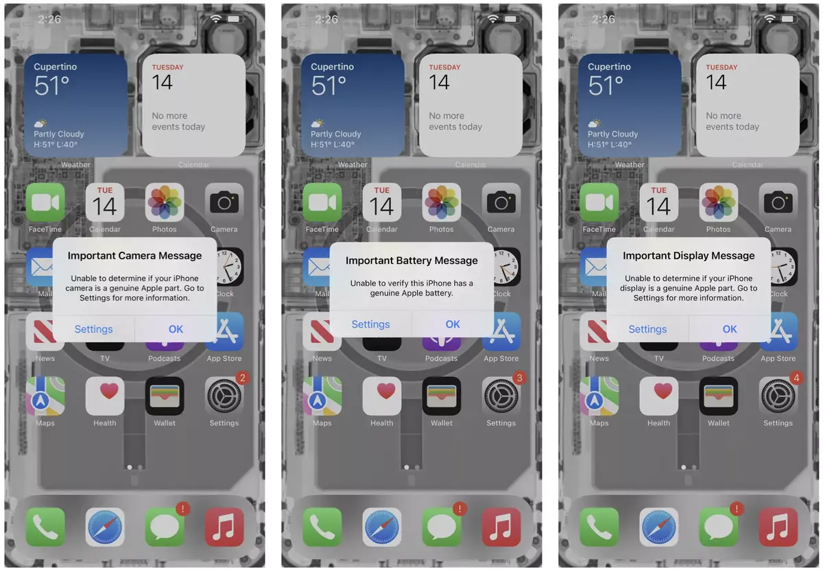 iOS 15.2 permet bien de réparer les écrans des iPhone sans désactiver Face ID