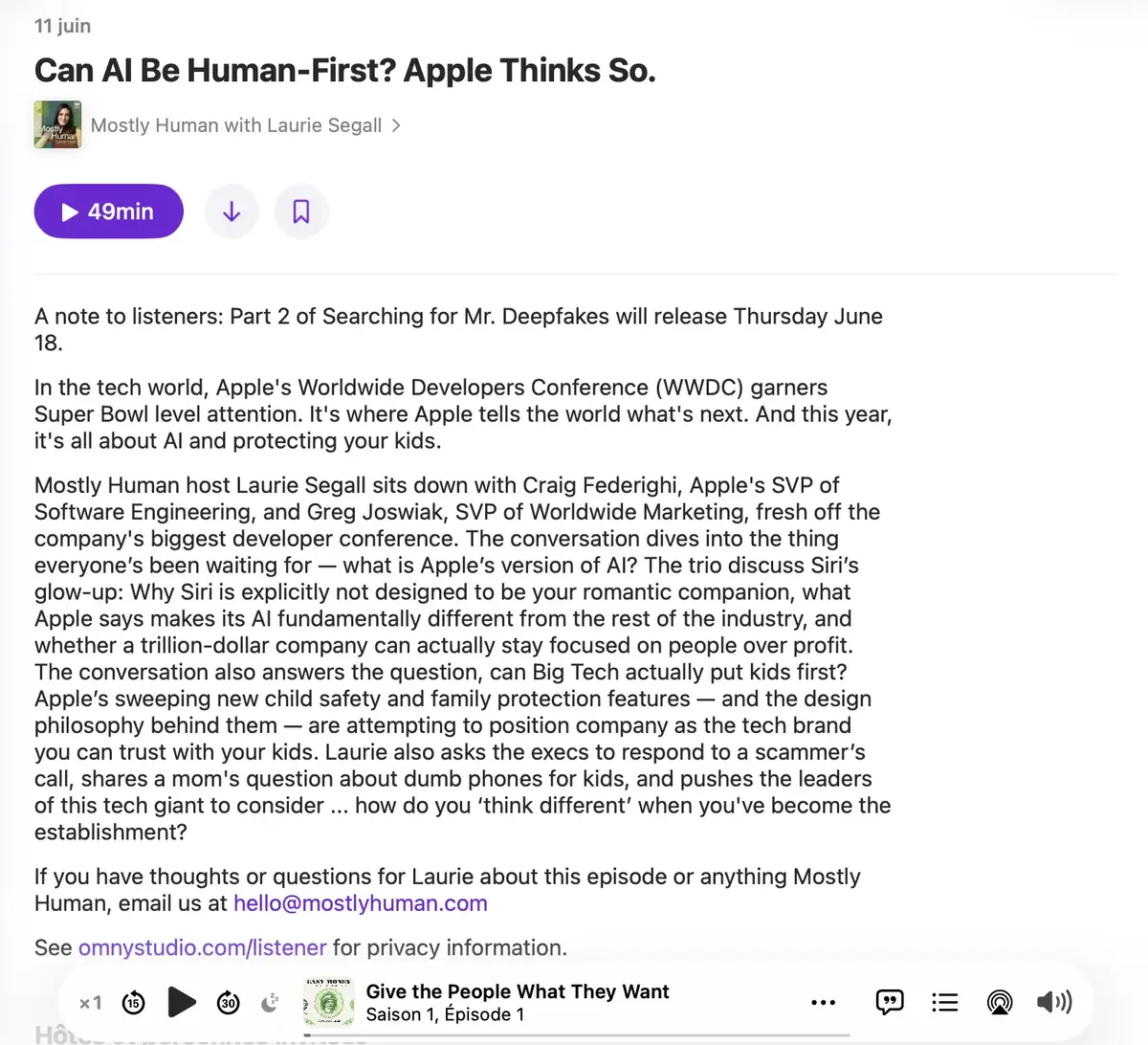 Pour Craig Federighi, Siri n&rsquo;est pas l&agrave; pour devenir votre ami ou votre crush&nbsp;!