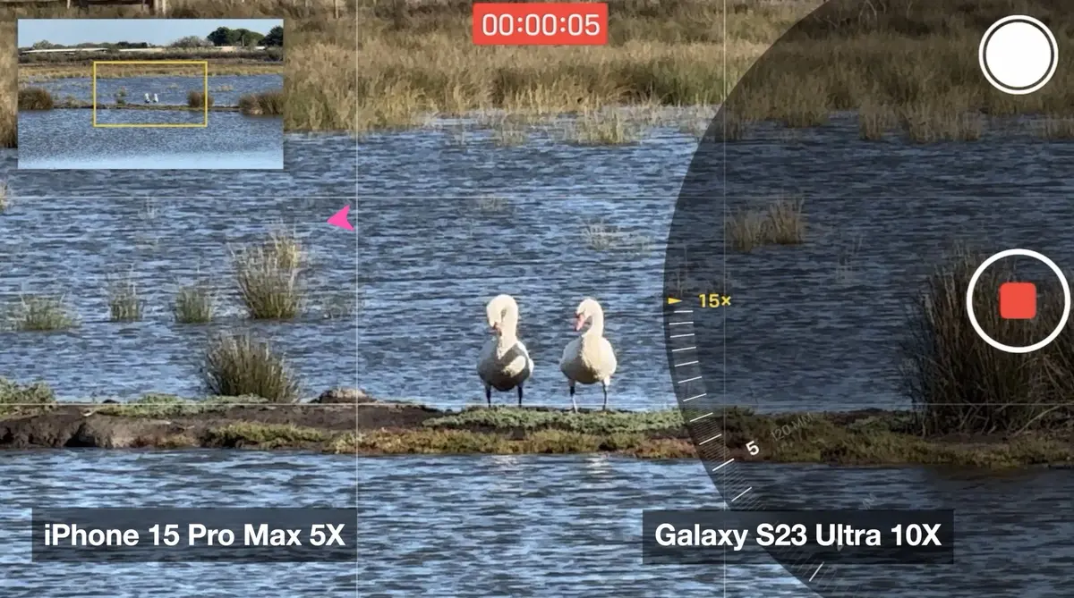 Test iPhone 15 Pro Max vs Samsung Galaxy S23 Ultra : comparatif photo/vidéo !